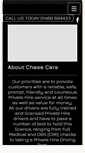 Mobile Screenshot of chasecars.co.uk